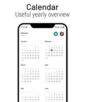 Calendar 2023 android App screenshot 0